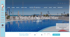 Desktop Screenshot of manila-hotel.it